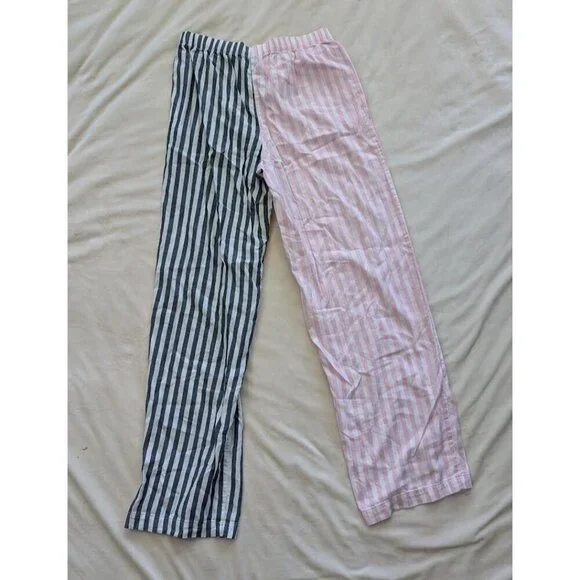 VICTORIA'S SECRET Women's Pajamas Flannel PJ 2-piece Set Small Stripes - Picture 6 of 10